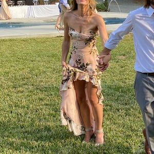 Amanda Uprichard x Revolve Eden Gown size small in juniper floral